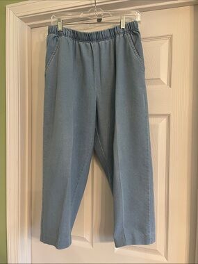 Turtle Bay Stretch Denim Capri Pants-Sz Large